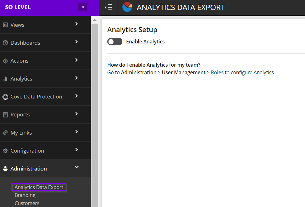 How to activate Analytics on your N-central server